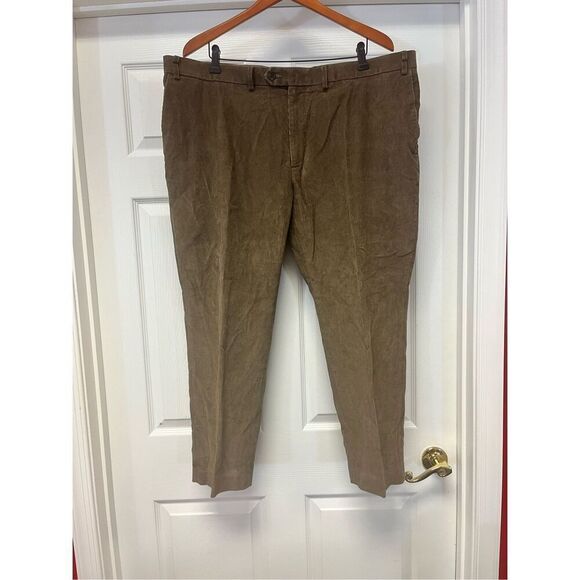 Lauren Ralph Lauren Brown Classic Fit Corduroy Pants sz 42X28 EUC ( sorry for ba